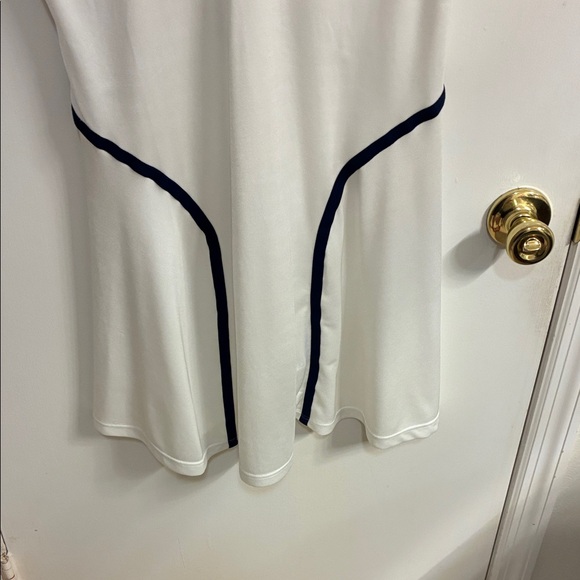 Vintage Nike Dri Fit  White/Blue Tennis Dress in Sz L - Picture 2 of 12
